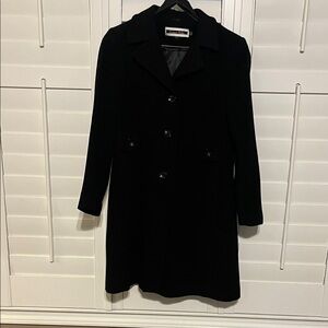 Kristen Blake Elegant Black Trench Coat